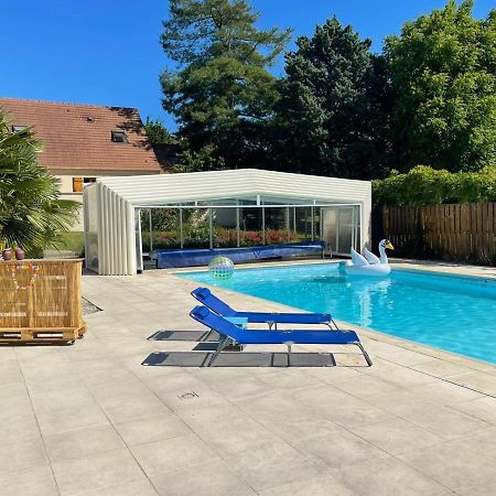 L'Annexe- Guest House Avec Piscine Studio Avec Coin Chambre Rosny-sur-Seine Exterior foto